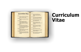 Curriculum  Vitae